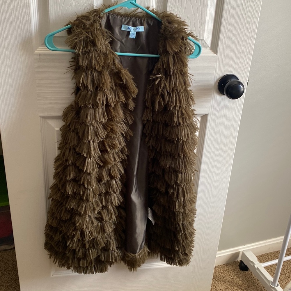 Olive green vest